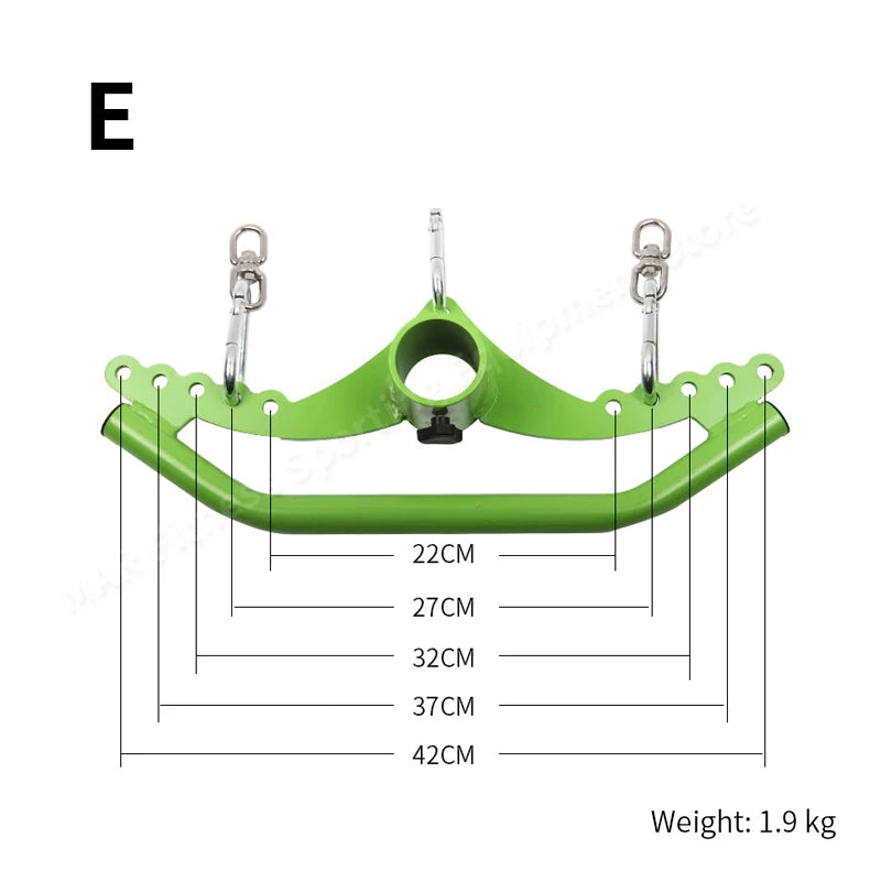 Fitness Lat Pull Down T-Bar Handle, Rowing Rotating V-Bar, Pulley Cable Machine Attachment Handle Grip, Gym Equipment Back Train