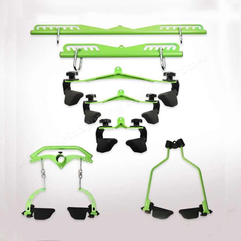 Fitness Lat Pull Down T-Bar Handle, Rowing Rotating V-Bar, Pulley Cable Machine Attachment Handle Grip, Gym Equipment Back Train