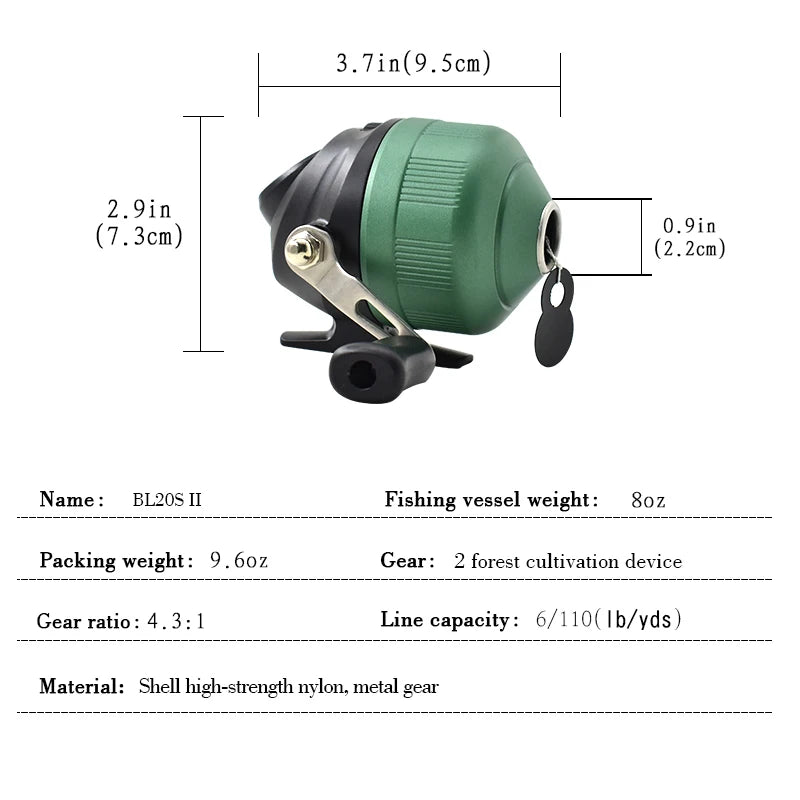 4.3:1 New Arrival Fishing Reel with Shell High Strength Nylon and Matal Gear Slingshot Hunting Fishing Accessories