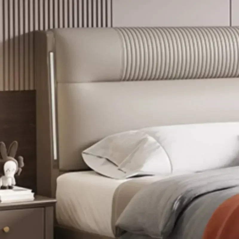 European Elegant Tall Bed Double Queen Pretty Bedroom King Frame Bed Luxury Lit Pliable Modern Camas De Dormitorio Furniture