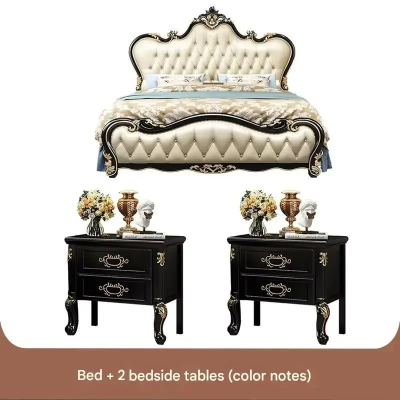 Beauty Multifunctional Bed Bedroom Double Modern Luxury Design Girls Bed Princess Sleeping Platform Cama Lounge Suite Furniture