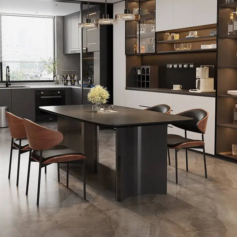 Salon Living Room Dining Table Party Rectangular Luxury Modern Dining Table Kitchen Salon Design Lounge Muebles Hotel Furniture