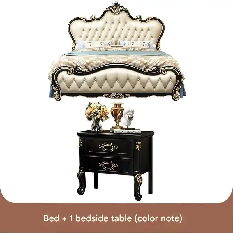 Beauty Multifunctional Bed Bedroom Double Modern Luxury Design Girls Bed Princess Sleeping Platform Cama Lounge Suite Furniture