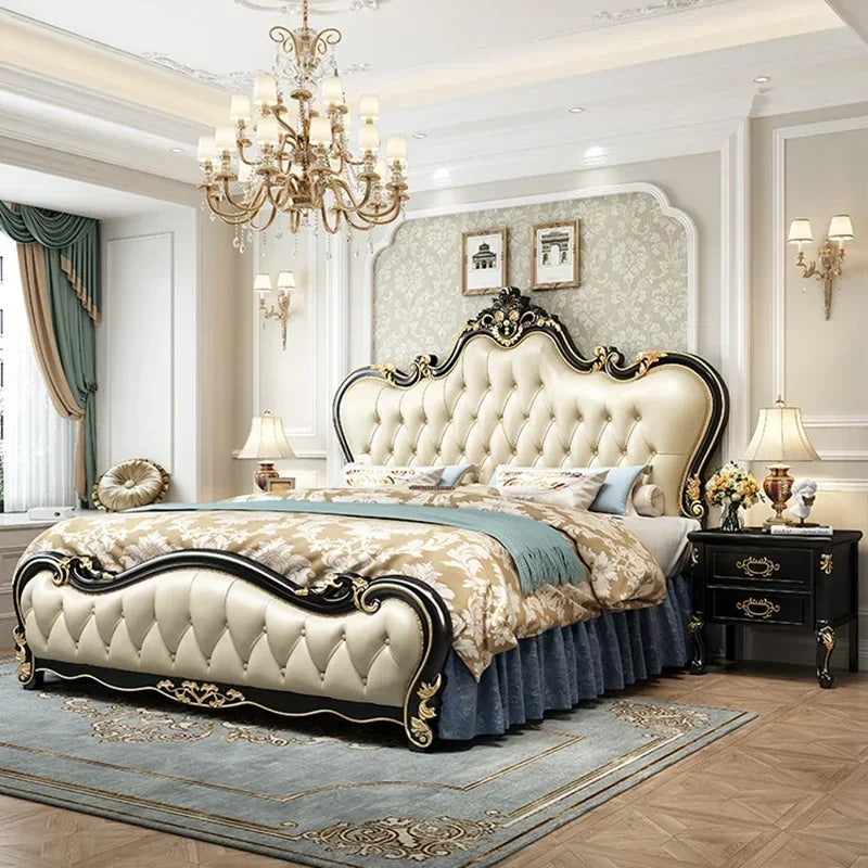 Beauty Multifunctional Bed Bedroom Double Modern Luxury Design Girls Bed Princess Sleeping Platform Cama Lounge Suite Furniture