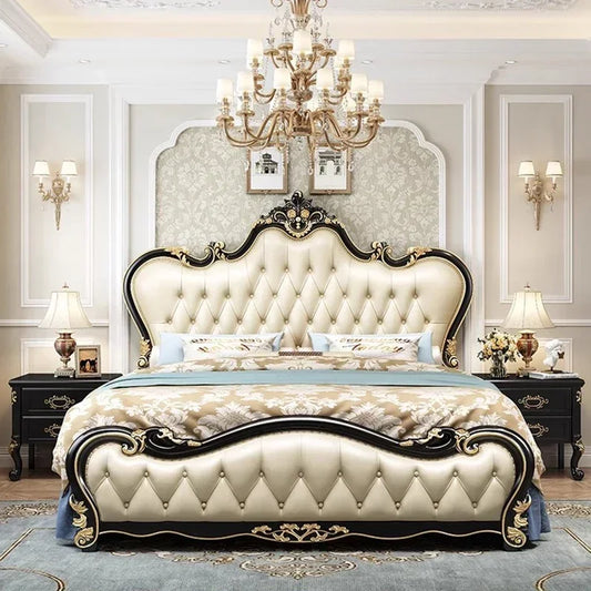 Beauty Multifunctional Bed Bedroom Double Modern Luxury Design Girls Bed Princess Sleeping Platform Cama Lounge Suite Furniture