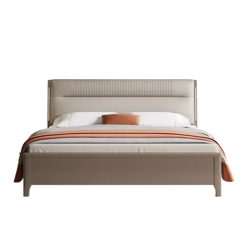 European Elegant Tall Bed Double Queen Pretty Bedroom King Frame Bed Luxury Lit Pliable Modern Camas De Dormitorio Furniture