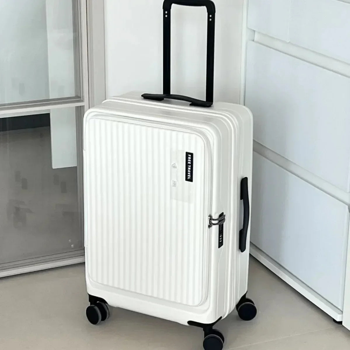 20 Inch Rolling Suitcase Travel Luggage Bag Carry On Luggage Lightweight PC Hard Shell Suitcases with Wheels for Weekender