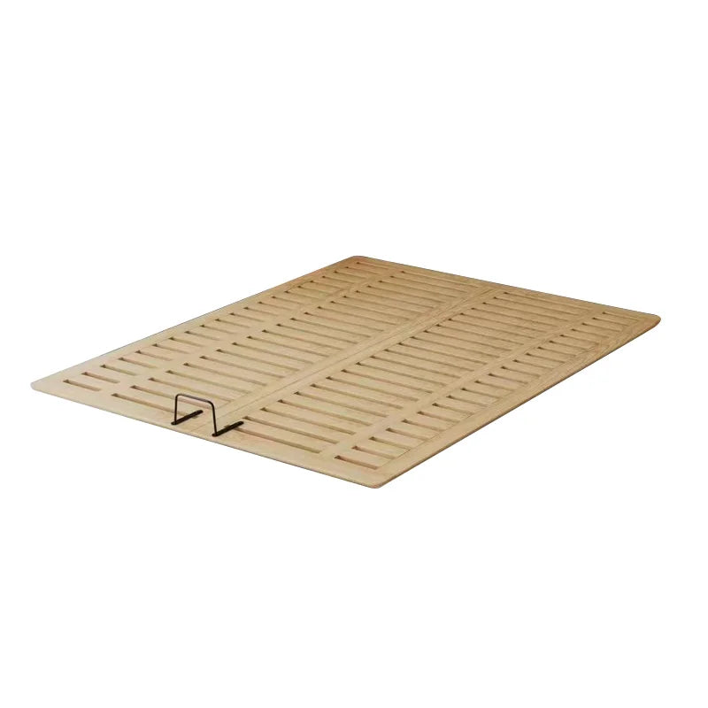 Solid Wood Bed with Suspension Frame for King Size Queen Size Bed