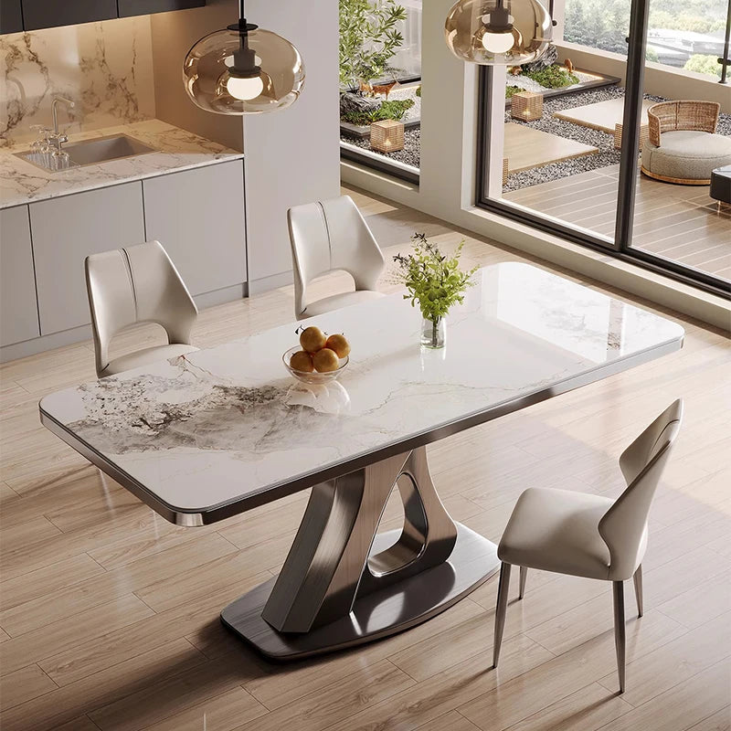 Mobile Restaurant Dining Table Nordic Luxury Living Room Table Lounge Poker Gaming Writing Designer Muebles Kitchen Furniture
