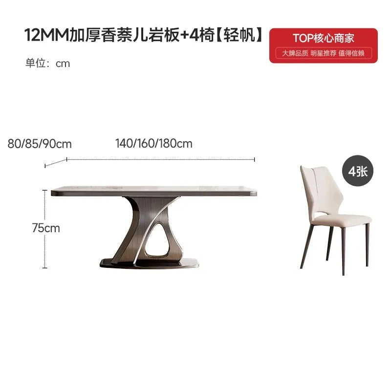 Mobile Restaurant Dining Table Nordic Luxury Living Room Table Lounge Poker Gaming Writing Designer Muebles Kitchen Furniture