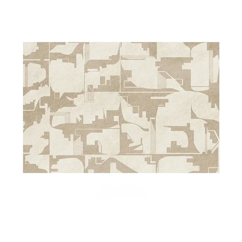 Living Room Carpet Cream Color Abstract Carpet Comfortable Soft Carpet for Bedroom Machine Washable Easy To Clean Rugs Alfombra