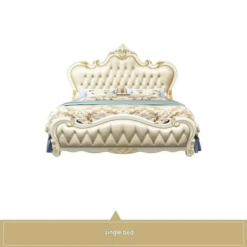 Beauty Multifunctional Bed Bedroom Double Modern Luxury Design Girls Bed Princess Sleeping Platform Cama Lounge Suite Furniture
