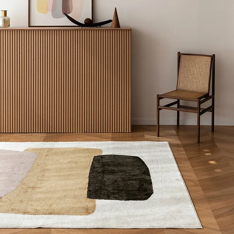 Living Room Carpet Simple Modern Geometric Abstract Art Rug Soft and Comfortable Bedroom Rugs Large Size Non-Slip Carpets السجاد