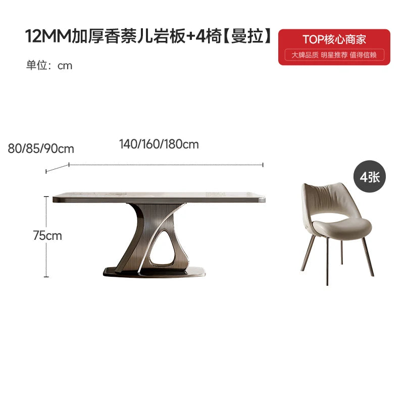 Mobile Restaurant Dining Table Nordic Luxury Living Room Table Lounge Poker Gaming Writing Designer Muebles Kitchen Furniture