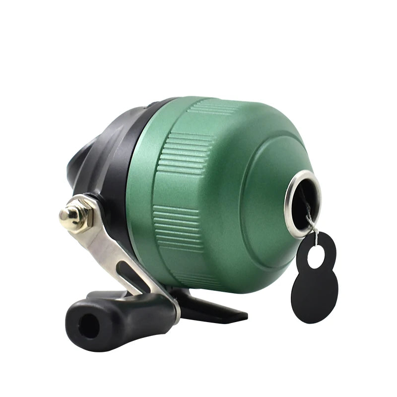 4.3：1 New Arrival Fishing Reel with Shell High Strength Nylon and Matal Gear Slingshot Hunting Fishing Accessories