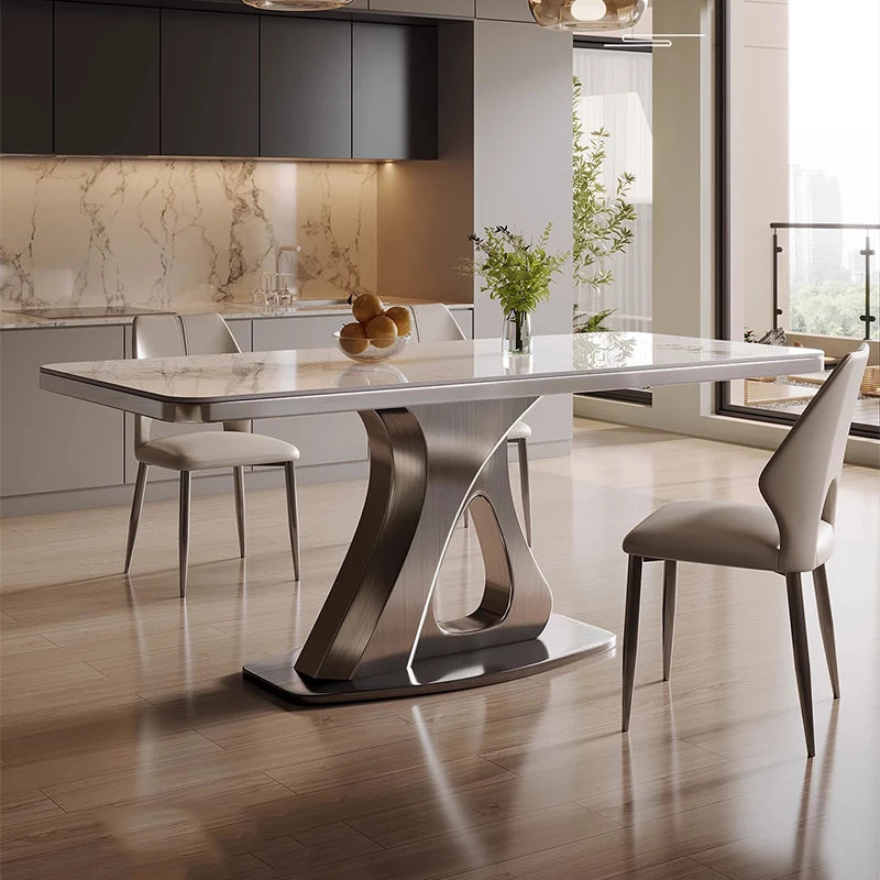 Mobile Restaurant Dining Table Nordic Luxury Living Room Table Lounge Poker Gaming Writing Designer Muebles Kitchen Furniture